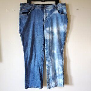 Lee Comfort Waistband Two Tone Trendy Denim Jeans SZ 20W